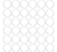 100Pcs Anti-Allergy 20G Unisex Plastic Hoop Ears Hole Retainers Hoop & Clear Nose Rings Hoop Retainer for Sensitive Ears & Skin, Plastic