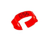 100Pcs Anti-Drop Adjustable Poultry Foot Rings with Laser-Printed Number Tags,As Shown