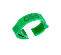 100Pcs Anti-Drop Adjustable Poultry Foot Rings with Laser-Printed Number Tags,As Shown