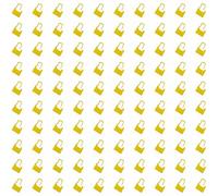 100Pcs Anti-Tamper Security Tags, Plastic Disposable Security Padlock Seals Self Locking Tag Ties Tamper Seals for Shop, Handbag, Shose, Luggage (Yellow+38.2mm*61mm/1.5in*2.4in)