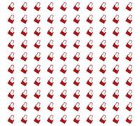 100Pcs Anti-Tamper Security Tags, Plastic Disposable Security Padlock Seals Self Locking Tag Ties Tamper Seals for Shop, Handbag, Shose, Luggage (Red+38.2mm*61mm/1.5in*2.4in)