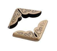 100pcs Antique Brass Corner Brackets Metal Book Scrapbooking Notebook Albums Menus Folders Protectors Bronze Tone