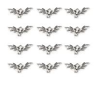 100pcs Antique Silver Plated Bat Charms Pendants for DIY Bracelets Necklace, Jewelry Findings Making Accessaries(Z74)