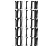 100PCS Antistatic Spudger Set, Universal Plastic Pry Opening Tool, Multifunctional Double - Ended Soft ABS Spudgers for Smartphone Laptop Tablet Repair (Black)