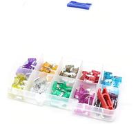 100Pcs Assorted Car Truck Mini Low Profile Fuse Micro Blade Set Kit Accessories 3A 5A 7. 10A 15A 20A 25A 30A 35A 40A