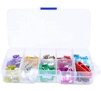 100Pcs Assorted Car Truck Mini Low Profile Fuse Puller Micro Blade Set Kit Protected circuits