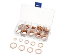 100Pcs Assorted Copper Sealing Solid Gasket Washer Sump Plug Oil For Boat Crush Flat Seal Ring Tool Hardware 1 order