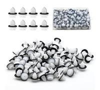 100Pcs Auto Body Fastener Car Trim Clips Universal Car Panel Clips White Plastic Car Retainer Clips Interior Trim Panel Retainers for Car Boots Bumper Interior Doors