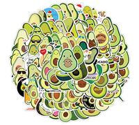 100Pcs Avocado Stickers Laptop Water Bottles Phone Skateboard Car Computer Bicycle Motorcycle Green Fruit Stickers Vinyl Waterproof Aesthetic Stickers Pack for Teens Kids Adults Children