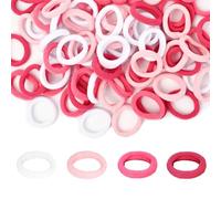 100Pcs Baby Hair Bobbles, Pink Soft Hair Bands for Girls Cute Baby Girl Hair Accessories for Girls Infants Kids
