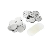 100Pcs Badge Button Parts Material Supplies 25mm 32mm 37mm 44mm 58mm 75mm for DIY Clothes Handbag Badge Button Compatible and Multi-Use(100Pcs 37mm,Matte Base)
