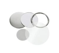 100pcs Badge Button Pins Material 58mm 75mm For Button Badge Machine DIY Mini Round Tinplate Pocket Makeup Mirror Making Parts For Craft Production(58mm)