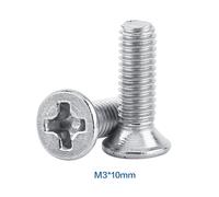 100pcs Bag Flat Head Stainless Steel Machine