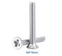 100pcs Bag Flat Head Stainless Steel SS304 Machine