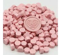 100pcs/bag Octagon Sealing Wax Beads For Seal Stamp, Handmake Embellishment Of Card Envelope, Fire Lacquer Sealing Wax-Smoke pink