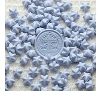 100pcs/bag Star Shaped Sealing Wax Beads for Wax Seal Stamp, Great For Embellishment Of Card Envelope, Wedding Invitation-Smoke Purple
