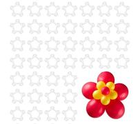 100Pcs Balloon Connect Arch Clip Kit Decoration Balloon Flower Clips Tie For Wedding Decoration Flower Shape Balloon Clips Holder for Birthday Party Supplies