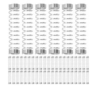 100pcs Ballpoint Pen Return Springs, Compression Coil, 2x0.45x0.45cm | Spring Steel Construction, Restores Fast Retraction, Supports Steady Ink Flow for Pens and Clip Fasteners