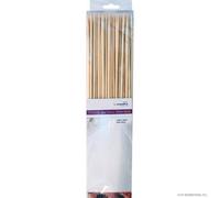 100Pcs Bamboo Sticks Picks Skewers Bbq Cocktail 30Cm X 4mm