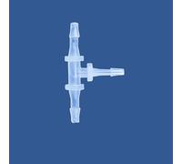 100PCS Barbed Reducing Tee Connector - PP Material Chemical Resistant High Pressure Three-Way Hose Fitting, 3-Way Size Adapter & Flow Divider for Water, Air and Fuel Lines