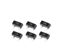 100PCS BC847A BC847B BC847C 1E 1F 1G SMD SOT-23 Transistor(BC847A)