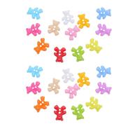 100pcs Bear Plastic Sewing Buttons, Cute Flatback Craft | Colorful 2-hole Pack for Bags, Backpacks, Accessories, Classes, and Decorative Painting Projects