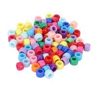 100Pcs Beard Beads Simple Design Perfect Size Glossy Texture Durable Lightweight Hair Beads for DIY Project