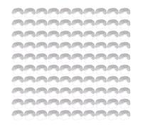 100pcs Beard Guards Dispoable Nylon Elastic Breathable Latex Free Beard Protector Nets (White)