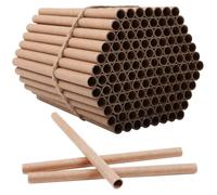 100Pcs Bee Nesting Tubes 6 Inch Long 0.3 Inch Inner Dia Cardboard Tubes for Insect Hotel and Bee Houses, Eco-Friendly Kraft Paper Pollinator Nest