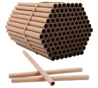 100Pcs Bee Nesting Tubes 6" Length 0.3" Inner Dia. Reliable Cardboard Tubes Eco-Friendly Kraft Paper Insect Hotel for Bee Hotels and Nesting Boxes