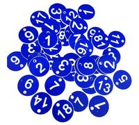 100Pcs Beehive Tag Waterproof Identification 1-100 Numbered Mark Labels Beekeeping Supplies Identified Pubs Table Sign for Hotel, Gym(Dark Blue)