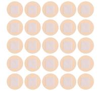 100Pcs Beige Round Spot Plasters 20mm PE Skin Safe | High elasticity adhesive wound covers, comfortable for babies and children, protects minor cuts and grazes, for fingertips