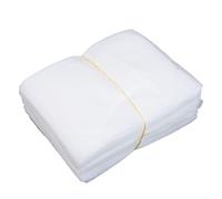 100pcs Biodegradable Non-Woven Plant Grow Bags for-Seedlings, Nursery Pots and Garden Transplanting, White Fabric Breeding Bags in Multiple Sizes 10x12cm to 24x27cm for Flowers(10x12cm Flat)