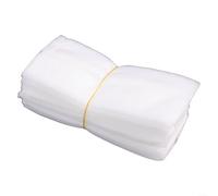 100pcs Biodegradable Non-Woven Plant Grow Bags for-Seedlings, Nursery Pots and Garden Transplanting, White Fabric Breeding Bags in Multiple Sizes 10x12cm to 24x27cm for Flowers(12x15cm Folding)