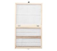 100PCS Biology Glass Prepared Microscope Slides Specimens Wooden Slide Sto Box Case 23 * 19 * 4 Biology Microscope Slides