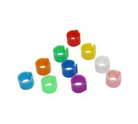 100Pcs Birds Feet Rings Inner Diameter 6mm Width 7mm Plastic Clip Ring Pigeon Quail Foot Ring Coloured Bird Rings