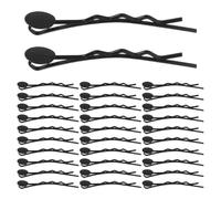 100pcs Black Alloy Curved Bobby Pins for Women and Hair Styling