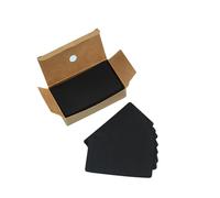 100Pcs Black Blank Cards Blank Business Message Cards for Learning, DIY Craft Words, Memory Note, 50x90mm