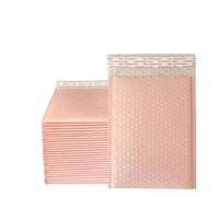 100Pcs Black Bubble Shipping Packaging Envelope Mailing Envelopes Mailer for Self Seal(Light Pink,13 * 15cm)