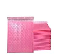 100Pcs Black Bubble Shipping Packaging Envelope Mailing Envelopes Mailer for Self Seal(Pink,15 * 18cm)
