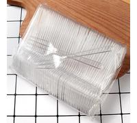 100pcs Black Dessert Forks Strong Heavy Duty (Washable & Reusable) (Transparent)