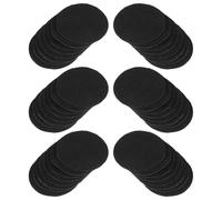 100pcs Black Fireproof Cotton Incense Burner Mat for Heat Protection | High Temperature Insulation, Aluminium Layer, 1.57 Inch Size, Non Slip Design, Yoga and Spa Room Use