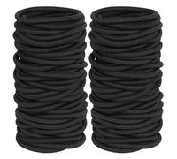 100PCS Black Hair Ties No Metal Elastic Bands For Various Hairstyles And Outfits Suitable For Daily Use And Exercise Ties For Thick