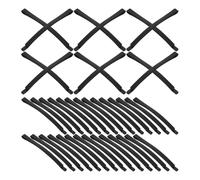 100pcs Black Metal Bobby Pins with Bow Bend Design for Quick Styling | Curved Flat Clips, No Slipping Grip, Portable Touch Ups, for Long Curly Hair and Office Use