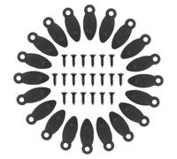 100pcs Black Metal Picture Frame Backing Clips | Turn Button Style, Flat Low Profile Finish, Stainless Steel Iron Build, Bulk Pack for Gallery Staff and Artists