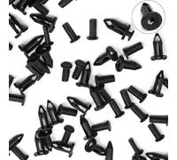 100Pcs Black Nylon Rivets for ATV UTV Fenders Compatible with For Can Am For Maverick For Commander For Honda For Rancher For Foreman For Rubicon For Polaris For Sportsman Rangers For RZR