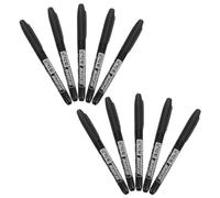 100pcs Black Paint Marker Pen for Granite Monument Lettering Restore | Plastic Body, Fine Point Nib, Bold Lines, Legibility, Grave Care and Factory Use