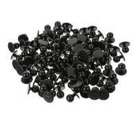 100pcs Black Plastic Chef Suit Buttons for Shirt Replacement