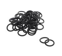 100pcs Black Plastic O Rings for Adhesive Dispensing Cartridges 30cc