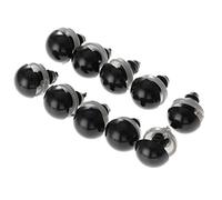 100Pcs Black Plastic Safety Eyes with Washers, Craft Eyes, for Crochet, Puppet, Plush, Stuffed Animals Making, 12mm